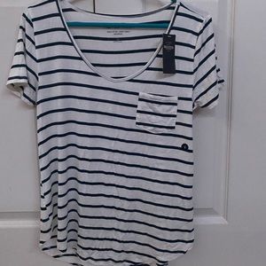 Hollister Blue and White striped shirt